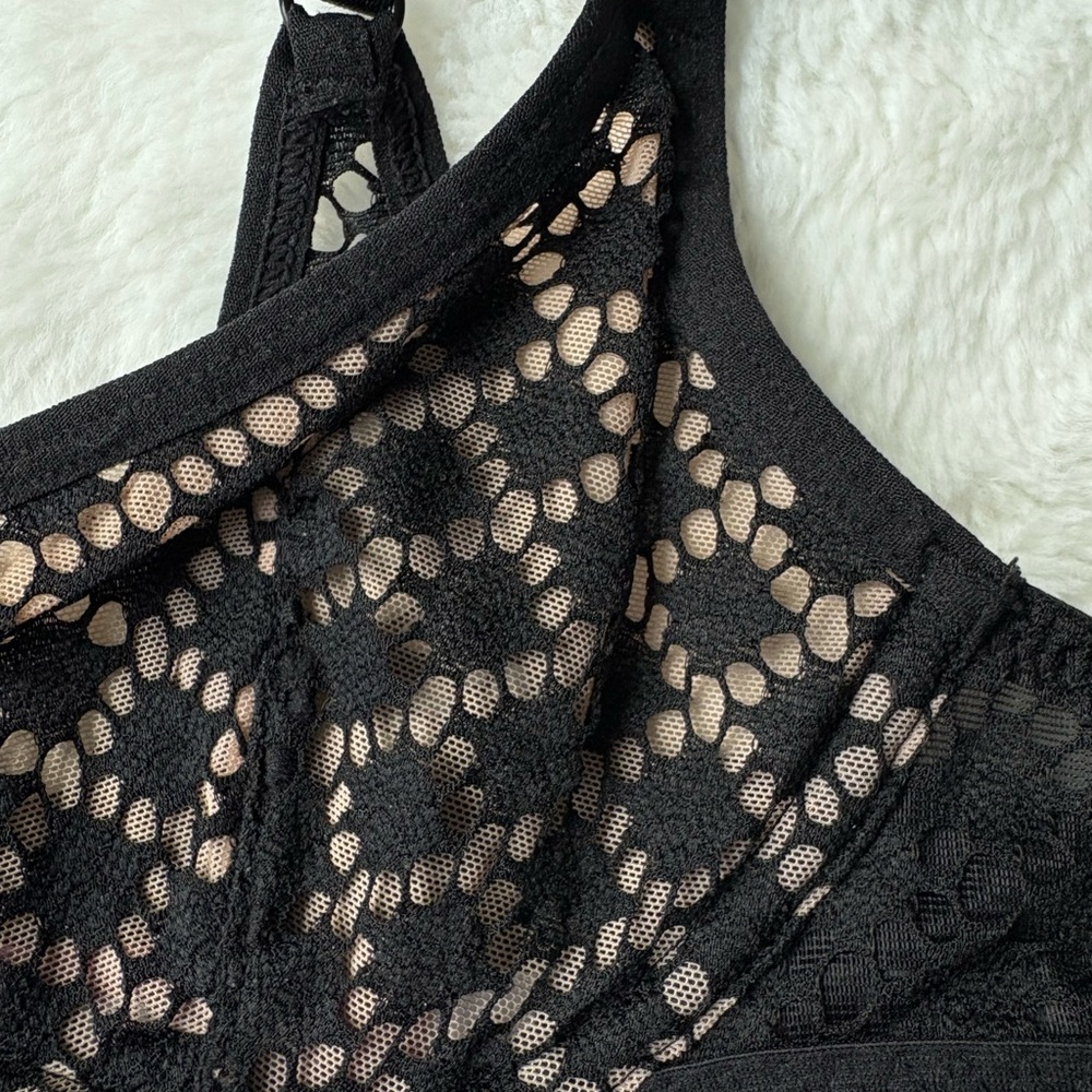 Adore Me Black Lace Underwire Bra with Nude Lining, NWOT - Picture 3 of 8